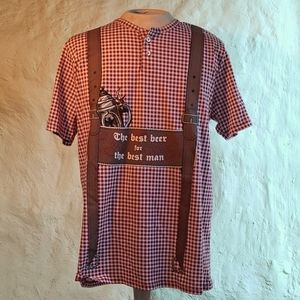 Lederhosen 🍻 gingham Henley